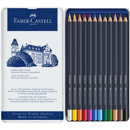 Карандаши цветные "Goldfaber" 24 шт, в металлической упаковке