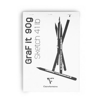Скетчбук "Graf it" А4, 90г/м2, 80л., скоба, ассорти