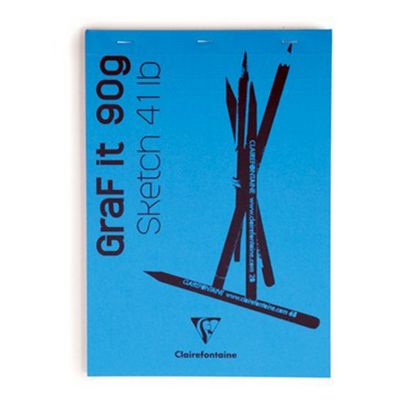 Скетчбук "Graf it" А4, 90г/м2, 80л., скоба, ассорти