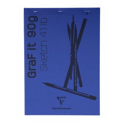 Скетчбук "Graf it" А4, 90г/м2, 80л., скоба, ассорти