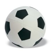 Антистресс "Футбольный мяч" белый/черный