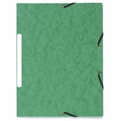 Папка на резинках 15 мм. "Manila" карт., зеленый