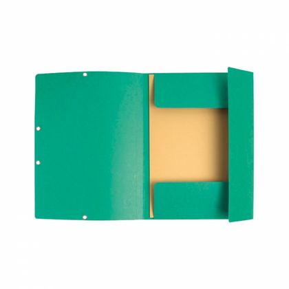Папка на резинках 15 мм. "Manila" карт., зеленый