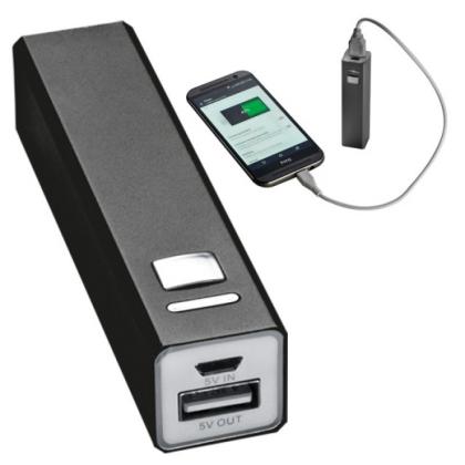 Зарядное устройство (аккумулятор) Power Bank "Port Hope" 2200, карт. упак., черный