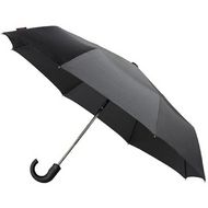 Зонт складной автомат. 100 см, ручка прорезин. "GF-528" 3-х секционный, черный