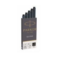Чернильный патрон 75 мм. "Parker" 5 шт./уп., длин., черный