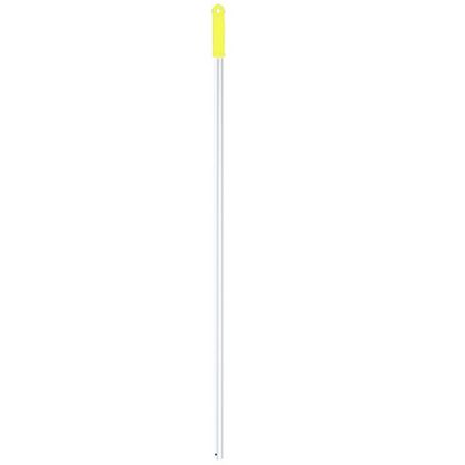 Ручка для МОПа алюминиевая 130см, d=22мм, цв.желтый
