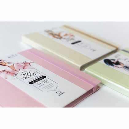 Скетчбук для маркеров "Fashion" 20*20 см, 75 г/м2, 80 л., мятный