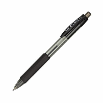 Ручка шарик/автомат "Kachiri" 0,7 мм, пласт., прозр, синий/черный, стерж. синий