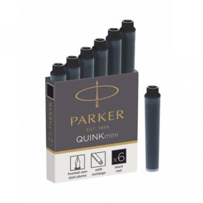 Чернильный патрон мини 36 мм. "Parker" 6 шт/уп., черный