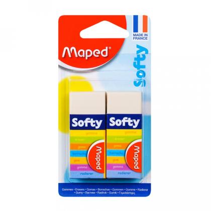 Набор ластиков "Mini-Softy" 2 шт., белый, блистер
