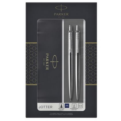 Набор ручка шарик/автомат+карандаш автомат. "Jotter Stainless Steel CT" серебристый, подарочн. упак