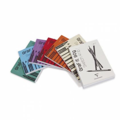 Скетчбук "Graf It" А4, 90г/м2, 80л., небесно-голубой