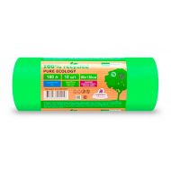 Мешки для мусора 180л 10шт/рулон ПВД Mirpack PURE ECOLOGY Био 40мкм 93*130см цв.зеленый 