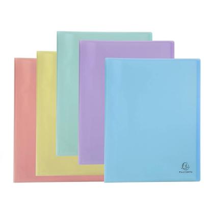 Папка на 20 карманов "Chromaline Pastel" пласт., ассорти