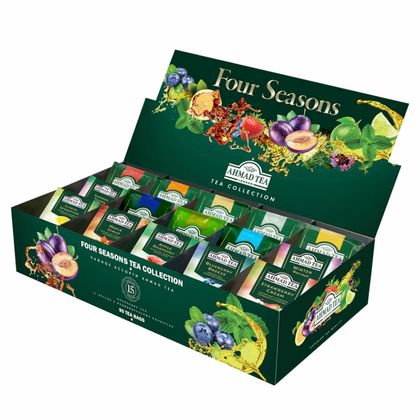 Чай "Ahmad Tea" 90 пак*1,8 гр., ассорти, набор 15 вкусов, Four Seasons Tea Collection