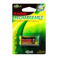 бат_аккум. Ni-Mh  1,2V  (AAA) 650мА/ч (2 шт.) Kodak