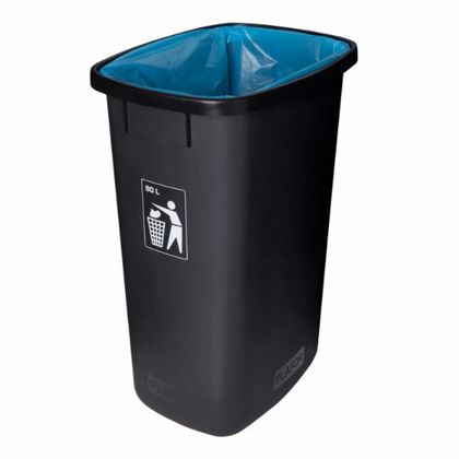 Урна д/раздельного сбора мусора 28л "Plafor Sort bin" полипропилен., черный/желтый