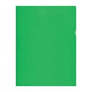Папка уголок А4, 115 мк. "Inter-folia" зеленый
