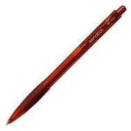 Ручка шарик/автомат "BP1030" 0,7 мм, пласт., прозр., красный, стерж. красный