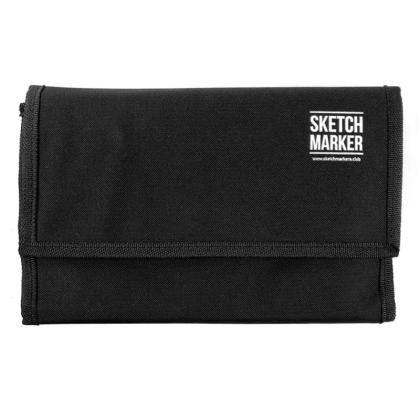 Пенал для маркеров "Sketchmarker", 15.6 *10.5*7.5 см, на 24 шт, черный