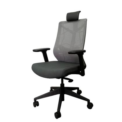 Кресло д/руководителя Nature II, каркас черный,подголовник,ткань зеленая, 3D подлокотники,слайдер
