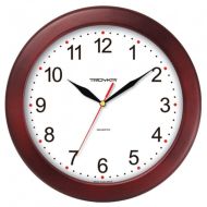 Часы настенные круглые "11162112" дерев., т.-коричневый