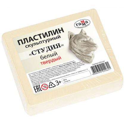 Пластилин скульптурный "Студия" оливковый твердый, 0,5 кг