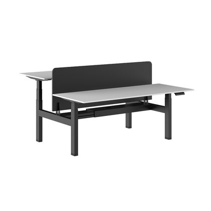 Каркас стола с эл. приводом на два рабочих места AOKE (AK2YJRT-ZB3)*2 BL (625-1275), цвет черный,состоит из трех коробок
