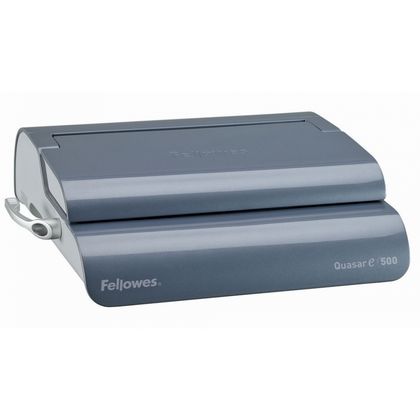 перфобиндер Fellowes® QUASAR-E электрический на пласт. пружину, сшивает до 500