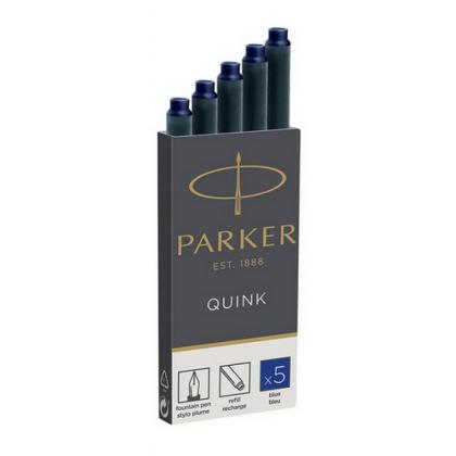 Чернильный патрон 75 мм. "Parker" 5 шт./уп., длин., синий