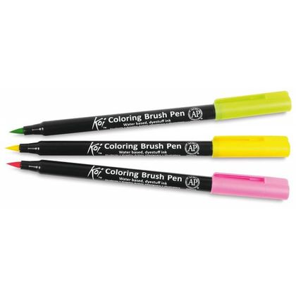 Маркер акварельный "Koi Color Brush" - салатовый