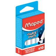 Мелки д/доски 10 шт. "White Peps" кругл., белый