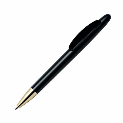 Ручка шарик/автомат "Icon C GOLD" 1,0 мм, пласт., глянц., синий/золотистый, стерж. синий