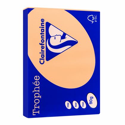 Бумага цветная A4, 80г/м, 500 л. "Trophee" сиреневый