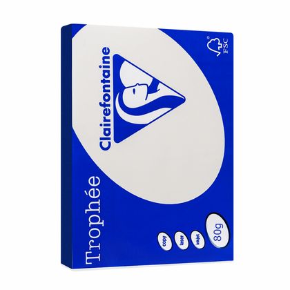 Бумага цветная A4, 80г/м, 500 л. "Trophee" сиреневый