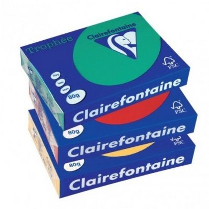 Бумага цветная A4, 80г/м, 500 л. "Trophee" ярк.-розовый