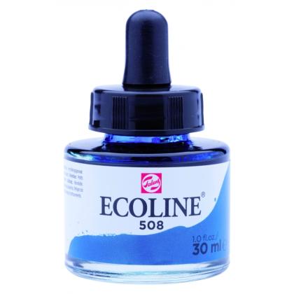 Краски жидкая акварель "ECOLINE" 508 прусский синий 30 мл.