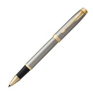 Ручка роллер "IM Brushed Metal GT" 0,5 мм, метал., подарочн. упак., золотистый, стерж. черный