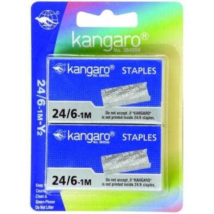 Скоба 24/6 "Kangaro" 2000 шт., блистер