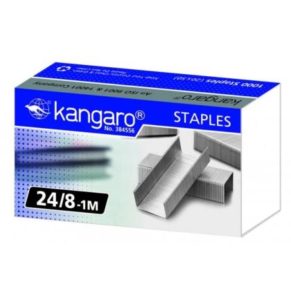 Скоба 24/6 "Kangaro" 800 шт., красный