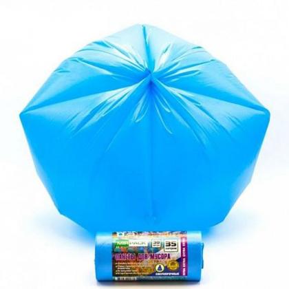 Мешки для мусора 60л 50шт/рулон ПНД Mirpack Extra 12мкм 60*70см цв.черный