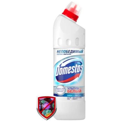 Средство чистящее д/туалета "DOMESTOS" Ультра Белый 1л
