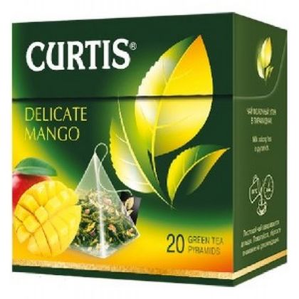 Чай "Curtis" 20 пак*1,8 гр., зеленый, Delicate Mango