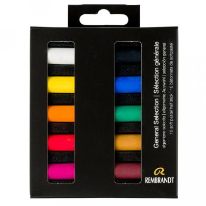 Пастель мягкая "Rembrandt Half Pastel" набор, 10 цв., ассорти