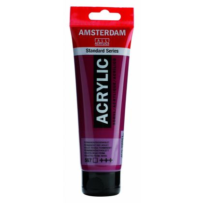 Краски акриловые "Amsterdam" 567 красно-фиолетовый прочный, 120 мл., туба