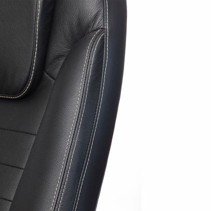 Кресло д/руководителя Бюрократ T-9923WALNUT/Black черный кожа крест.дерево