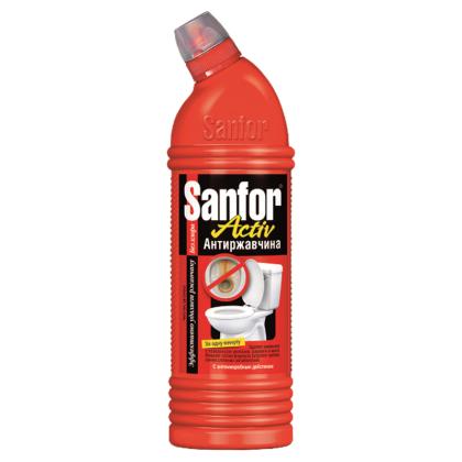 Средство чистящее д/сантехники "Sanfor Active Антиржавчина" 750 г