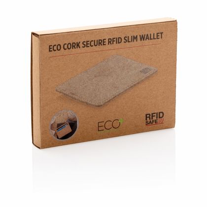 Футляр д/кредитной карты 102*76 мм, "P820.879" с защитой RFID, пробка, упак., коричневый