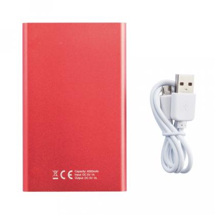 Зарядное устройство (аккумулятор) Power Bank "P324.950" 4000, т.-серый/белый